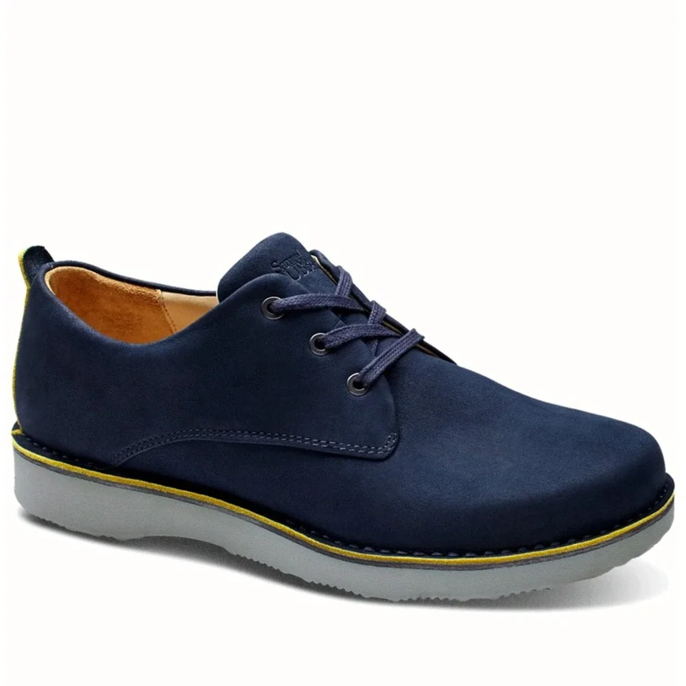 Samuel Hubbard Free Oxford Navy Suede Leather Vibram Soles Womens 9.5 UK 7 EU 41